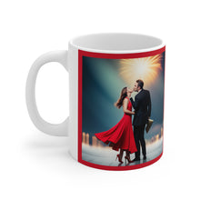 Load image into Gallery viewer, New Year's Celebration Couple Ceramic Mug 11oz Design #5