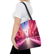 Load image into Gallery viewer, Love in the Air the Pink Heart Series #7 Tote Bag AI Artwork 100% Polyester