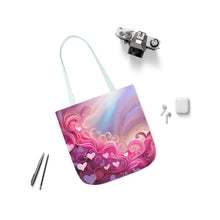 Load image into Gallery viewer, Pink Heart Series #13 Fashion Graphic Print Trendy 100% Polyester Canvas Tote Bag AI Image