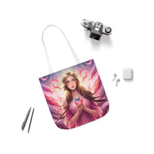 Load image into Gallery viewer, Pink Heart Series #14 Fashion Graphic Print Trendy 100% Polyester Canvas Tote Bag AI Image