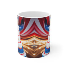 Load image into Gallery viewer, Happy 4th of July USA Flag Wedding Cake Celebration #9 Ceramic 11oz mug AI Artwork
