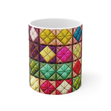 Load image into Gallery viewer, Old Fashion Quilted Pattern #2 Mug 11oz mug AI-Generated Artwork
