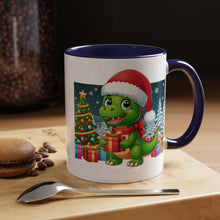Load image into Gallery viewer, Mug Dinosaur Christmas Wonderland Santa Hat Holiday Coffee Cup 11, 15oz