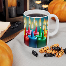 Load image into Gallery viewer, Happy Birthday Candles #6 Ceramic 11oz Mug AI-Generated Artwork