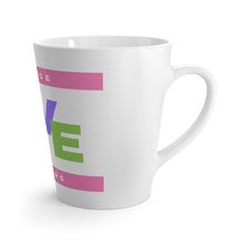 Load image into Gallery viewer, Pastel Because Love Matters 12oz Latte Coffee Mug 12oz Front Center Print Only