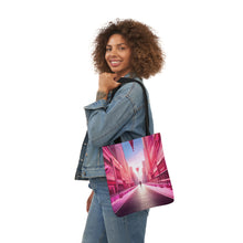 Load image into Gallery viewer, Pink Heart Series #8 Fashion Graphic Print Trendy 100% Polyester Canvas Tote Bag AI Image