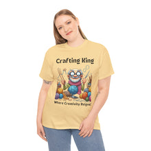 Load image into Gallery viewer, Crafting King: Where Creativity Reigns, Knitting 100% Cotton Classic T-shirt