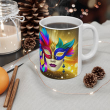 Load image into Gallery viewer, Mardi Gras Mask Ribbon #7 Mug AI-Generated Artwork 11oz mug