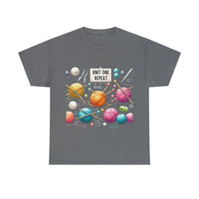 Load image into Gallery viewer, Knit one, Repeat Crafter Knitting Yarn Balls T-Shirt 100% Cotton