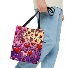 Load image into Gallery viewer, Heart Pallets the Pink Heart Series #18 Tote Bag AI Artwork 100% Polyester