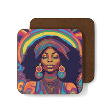 Load image into Gallery viewer, Retro 60's Psychedelic #35 Hardboard Back AI-Enhanced Beverage Coasters