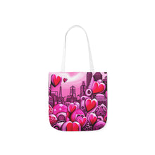 Load image into Gallery viewer, Pink Heart Series #16 Fashion Graphic Print Trendy 100% Polyester Canvas Tote Bag AI Image