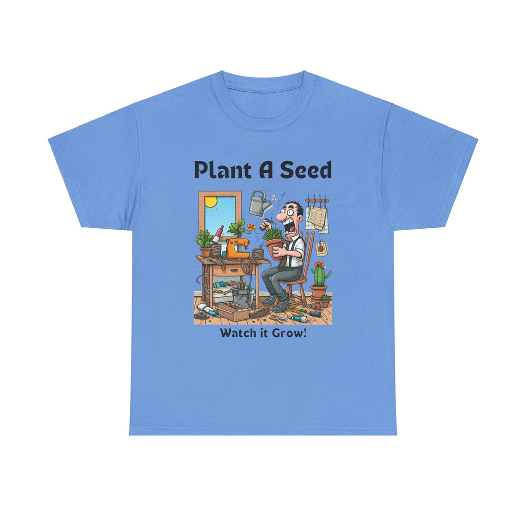 Frustrated Plant A See Watch it Grow Young Boy 100% Cotton Classic Fit T-shirt