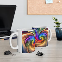 Load image into Gallery viewer, Bright Rainbow Swirls in Motion #9 Mug 11oz mug AI-Generated Artwork
