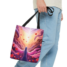 Load image into Gallery viewer, Angelic Angel Love the Pink Heart Series Tote Bag AI Artwork 100% Polyester #12