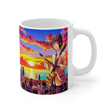 Load image into Gallery viewer, Beach Vibes Retro Concert #8 Ceramic 11oz Mug AI Artwork
