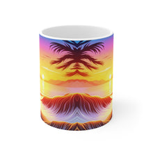 Load image into Gallery viewer, Beautiful Owl Standing in a Sea of Colors #1 Mug 11oz mug AI-Generated Artwork