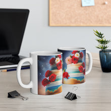 Load image into Gallery viewer, Happy 4th of July Cake Celebration #11 Ceramic 11oz mug AI-Generated Artwork