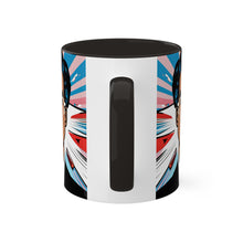 Load image into Gallery viewer, Colors of Africa Pop Art Black History Colorful #18 AI 11oz Black Accent Coffee Mug