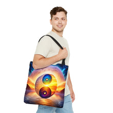 Load image into Gallery viewer, Ying Infinite Beauty Moon Light  Fusion of Colors #3 Tote Bag AI Artwork 100% Polyester