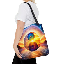 Load image into Gallery viewer, Ying Infinite Beauty Moon Light  Fusion of Colors #3 Tote Bag AI Artwork 100% Polyester
