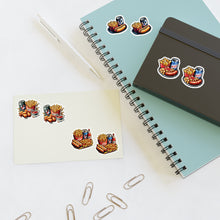 Load image into Gallery viewer, Hot Dog, Polish, Chicken Foodie Vinyl Sticker Sheets - 4 Foods/2 each 8pc Set