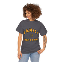 Load image into Gallery viewer, Muse Wearable Yellow Family Is Everything Unisex Cotton Crewneck T-Shirt