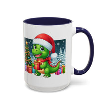 Load image into Gallery viewer, Mug Dinosaur Christmas Wonderland Santa Hat Holiday Coffee Cup 11, 15oz