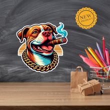 Load image into Gallery viewer, The Big Dog Life Hound, Rottweiler, Pug, Pitbull, Labrador Animal Vinyl Stickers Pug