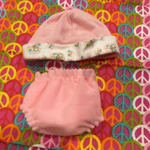 Load image into Gallery viewer, Cabbage patch Kids Pink Doll Hat and Diaper Pants CPK Doll PJ Clothing