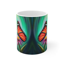 Load image into Gallery viewer, July Ruby Birth Month Colors Fairies & Butterflies #1 Mug 11oz mug AI-Generated Artwork