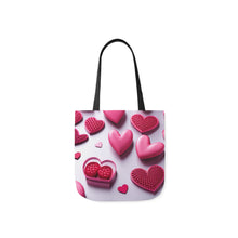 Load image into Gallery viewer, Pink Heart Series #1 Fashion Graphic Print Trendy 100% Polyester Canvas Tote Bag AI Image