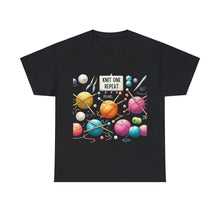 Load image into Gallery viewer, Knit one, Repeat Crafter Knitting Yarn Balls T-Shirt 100% Cotton