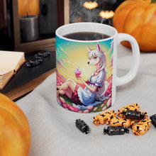 Load image into Gallery viewer, Good Vibes Cute Llama Funny #4 Ceramic 11oz Mug AI-Generated Artwork