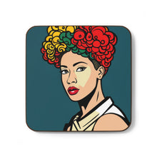 Load image into Gallery viewer, Colorful #16 Colors of Africa Hardboard Back AI-Enhanced Beverage Coasters