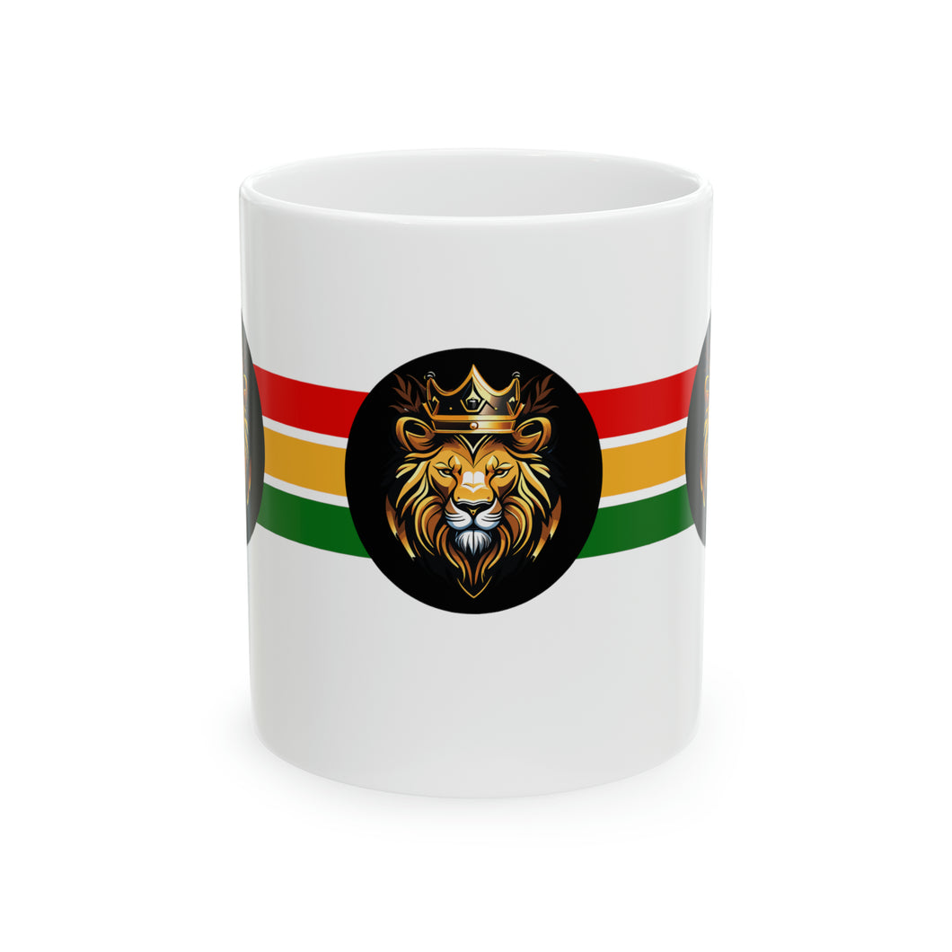 Sports Game No Word Lion King 11oz White Ceramic Beverage Mug Decorative Art