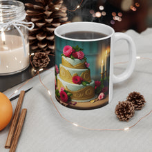 Load image into Gallery viewer, Happy Birthday Cake Celebration #3 Ceramic Mug 11oz mug AI-Generated Artwork