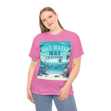 Load image into Gallery viewer, Saltwater Heals Everything Seashells Tropical Beach Saltwater Therapy