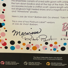 Load image into Gallery viewer, Mattel 2008 Joie de Vivre Barbie Doll Signed 2009 Convention African American #M0723
