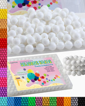 Load image into Gallery viewer, LIENATSER 160Pcs 15mm Silicone Beads, Bulk for Keychain Making Kit, Rubber Round Beads Silicone Focal Beads for Pens, Necklace, Jewelry, Art, DIY Crafts Making (White)