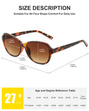 Load image into Gallery viewer, JOLISU 3 Pack Bifocal Reading Sunglasses for Women,2 in 1 Sun Readers with Spring Hinge & UV400 Protection (2.00)