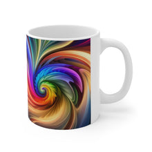 Load image into Gallery viewer, Bright Rainbow Swirls in Motion #9 Mug 11oz mug AI-Generated Artwork