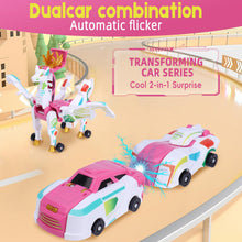 Load image into Gallery viewer, SOYUOI 2-in-1 Mars Deer Transformation Car Toy -Magnetic Collision Robot & Dinosaur Deformation Toy for Kids | Exciting Gift for Boys and Girls | Perfect for Birthdays and Christmas (Pink)