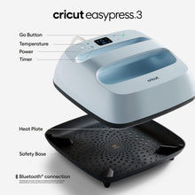 Load image into Gallery viewer, Cricut EasyPress 3 Heat Press Machine (9"x 9") with Heat Press Mat (12" x 12")