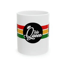 Load image into Gallery viewer, His Queen No Word 11oz White Ceramic Beverage Mug Decorative Art
