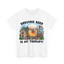 Load image into Gallery viewer, Beer Crafter Home Beer Brewing is my Therapy Brewing T-Shirt 100% Cotton Classic Fit
