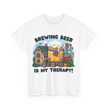 Load image into Gallery viewer, Beer Crafter Home Beer Brewing is my Therapy Brewing T-Shirt 100% Cotton Classic Fit