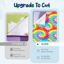 Load image into Gallery viewer, Tintnut Tie Dye Permanent Vinyl - 12 Sheets 12"x10", Seamless Colorful Adhesive Vinyl, Swirl Pattern Self Sticker Water proofing Vinyl Compatible with Cricut Or Silhouette