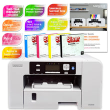 Load image into Gallery viewer, Sawgrass UHD Virtuoso SG500 Sublimation Color Printer Starter Bundle with Inks,Sublimation Paper,Tape,Blanks,Designs and Access to Exclusive Content,White