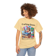 Load image into Gallery viewer, Crafting Queen: Where Creativity Reigns, T-Shirt Heat Press 100% Cotton Classic